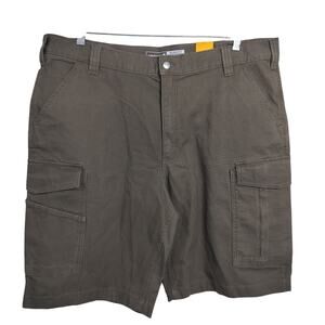 M1082)Carhartt Men Rugged Flex Relaxed Fit Canvas Cargo Work 11" insem Shorts 40